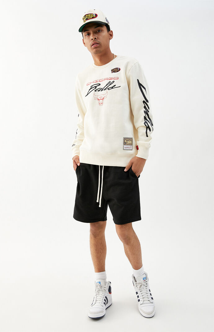 Bulls Flames Crew Neck Sweatshirt