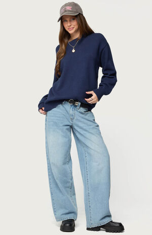 Priscila Oversized Crewneck Sweater image number 4