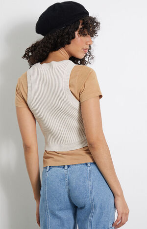 Ribbed Sweater Tank Top image number 4