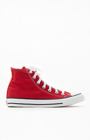 Kids Red All Star High Top Shoes image number 1