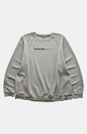 Beige 2000s Nike Crew Neck Sweatshirt image number 1