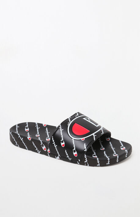 Black IPO Slide Sandals