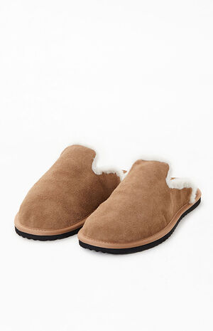 Tan Draper Suede Slippers image number 2