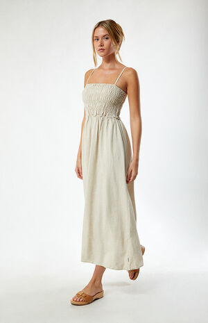 Classic Shirred Midi Dress image number 1