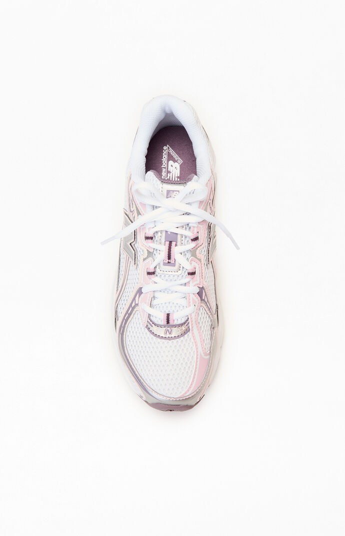 New Balance White & Pink 740 Sneakers | Pacsun