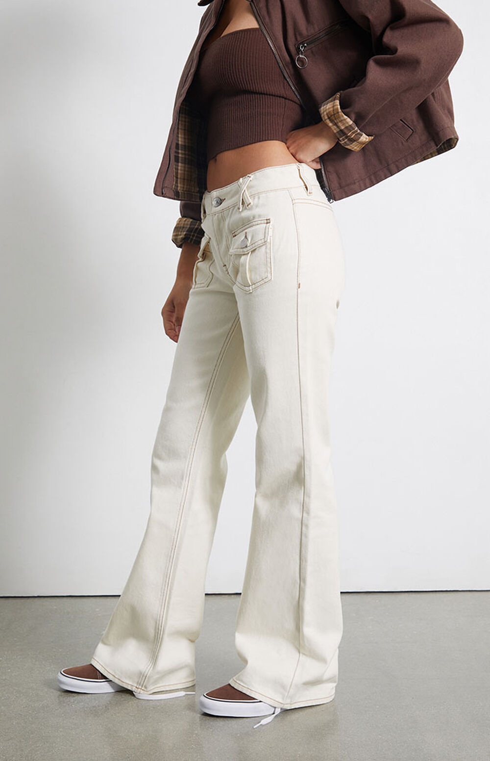 Pacsun White Cargo Pants