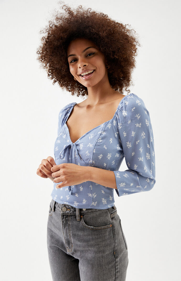 tie front bustier top