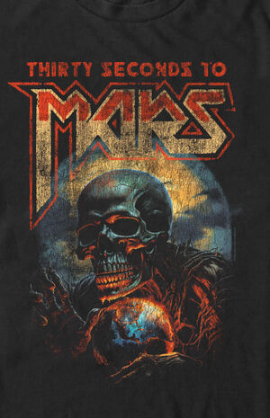 30 Seconds to Mars Vintage Skull T-Shirt image number 2