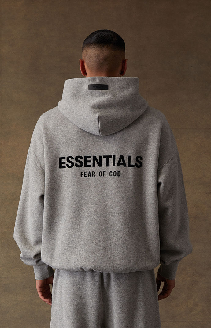 Fear of God Essentials Dark Oatmeal Hoodie PacSun