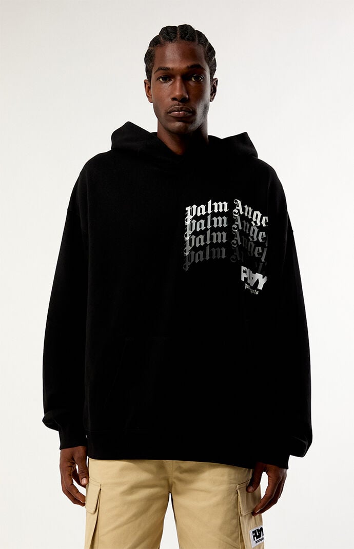 PLAY PALM ANGELS Typographic Logo Oversized Hoodie | Pacsun