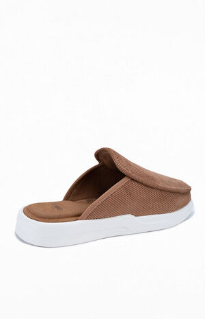 Tan Esto Corduroy Slip-On Mules image number 3