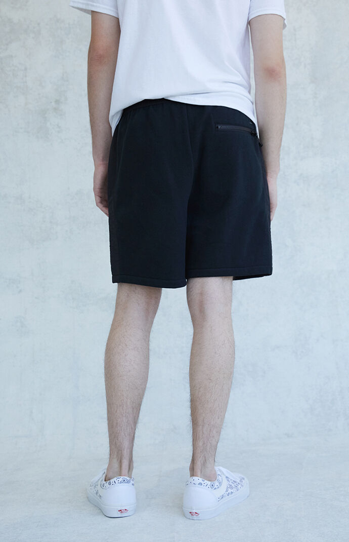 Fleece Nylon Mixed Sweat Shorts