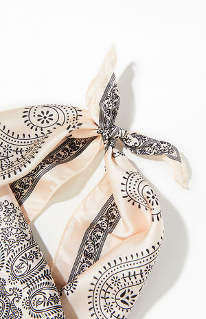 Ivory Tie Bandana Scarf image number 2