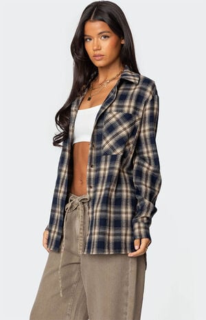 Plaid Flannel Button Up Shirt image number 3