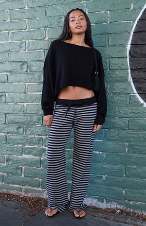 Black Cameron Cropped Sweater image number 4