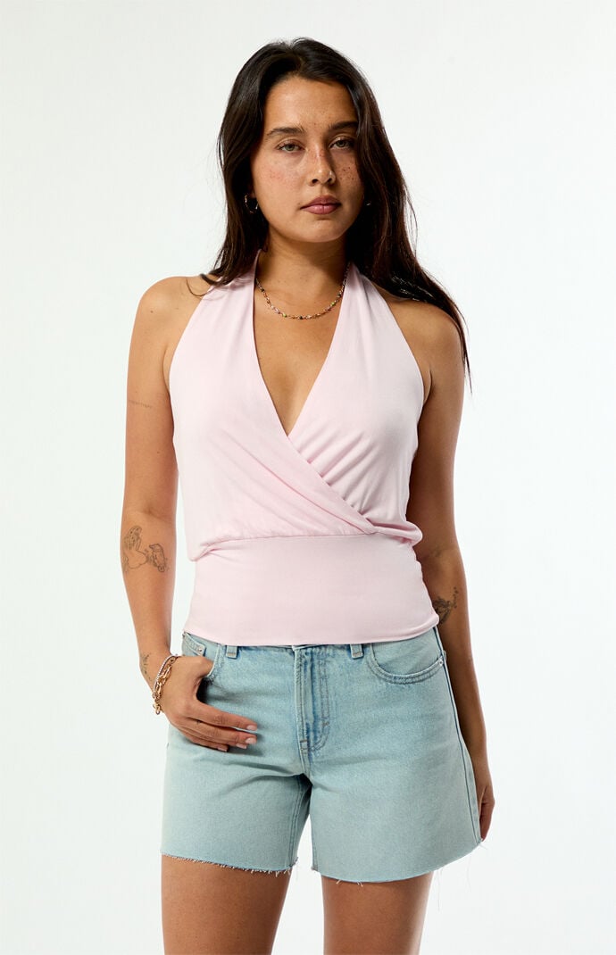 Beverly and Beck Devon Wrap Halter Top