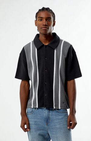 Black Sloan Textured Camp Shirt image number 1