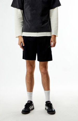 Striped Black Mesh Shorts image number 2