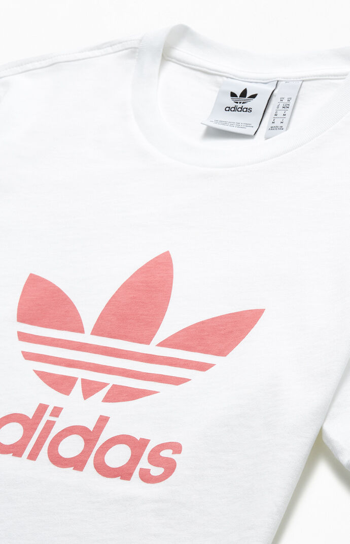 White & Pink Trefoil T-Shirt