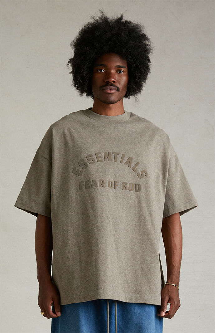 【FOG Essentials】☆Tシャツ☆Heather Grey Heavy T-Shirt Fear of God Essentials Heather Grey Heavy T-Shirt | PacSun