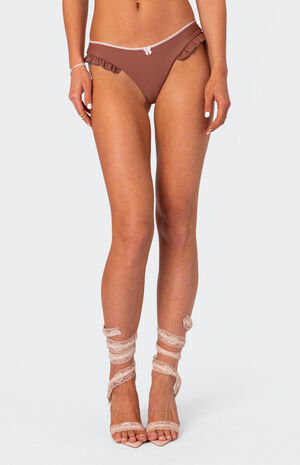 Maggie Ruffled High Cut Bikini Bottom image number 3