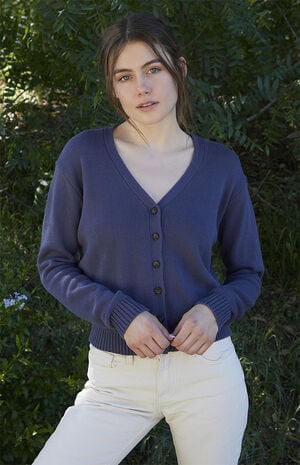 Navy Billie Cardigan image number 1