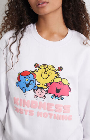 x Little Miss Kindness Costs Nothing Crew Neck Sweatshirt image number 2