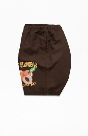 Brown Peaches 17" Swim Trunks image number 3