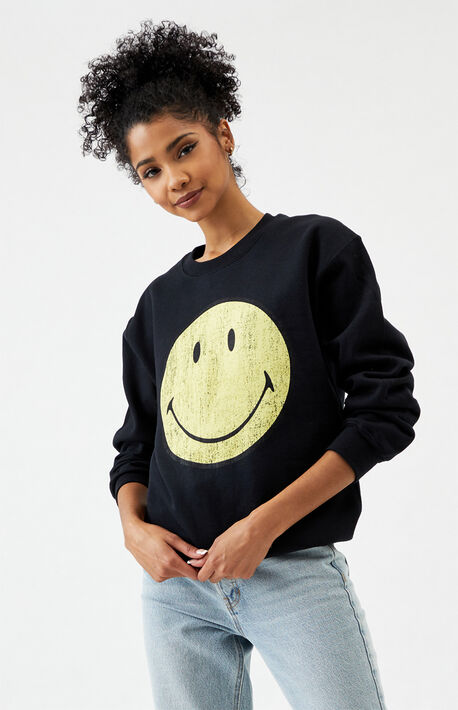 Smiley Crew Neck Sweatshirt