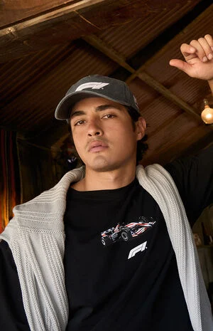 x Pacsun Blue Austin Podium Snapback Hat image number 1