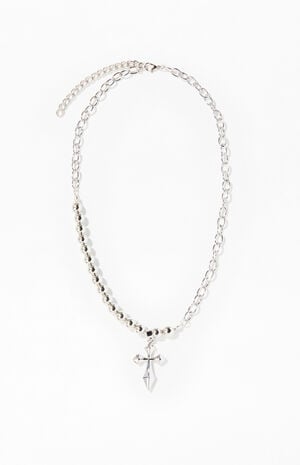 Cross Pearl Necklace
