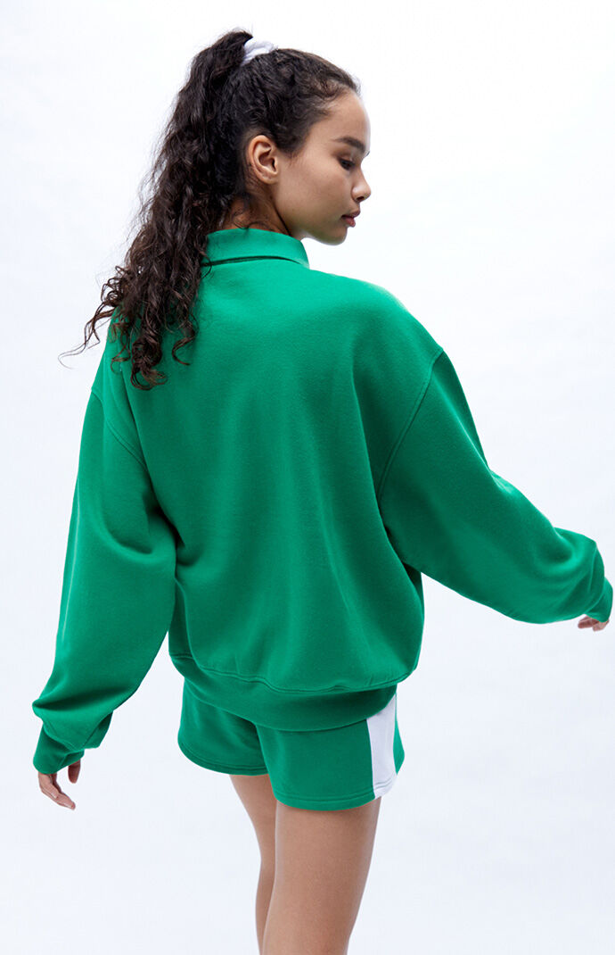 La hearts jersey taped half zip sweatshirt 2025