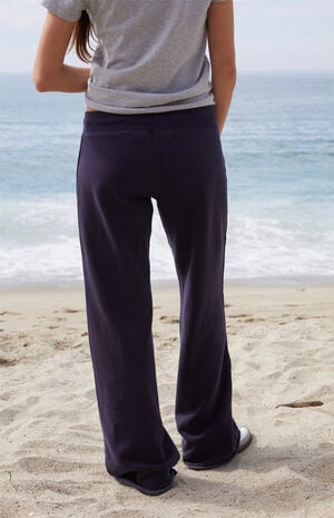 Blue Hilary Soft Yoga Baggy Sweatpants image number 3