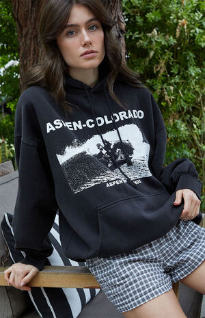 John Galt Black Aspen Colorado Hoodie | PacSun