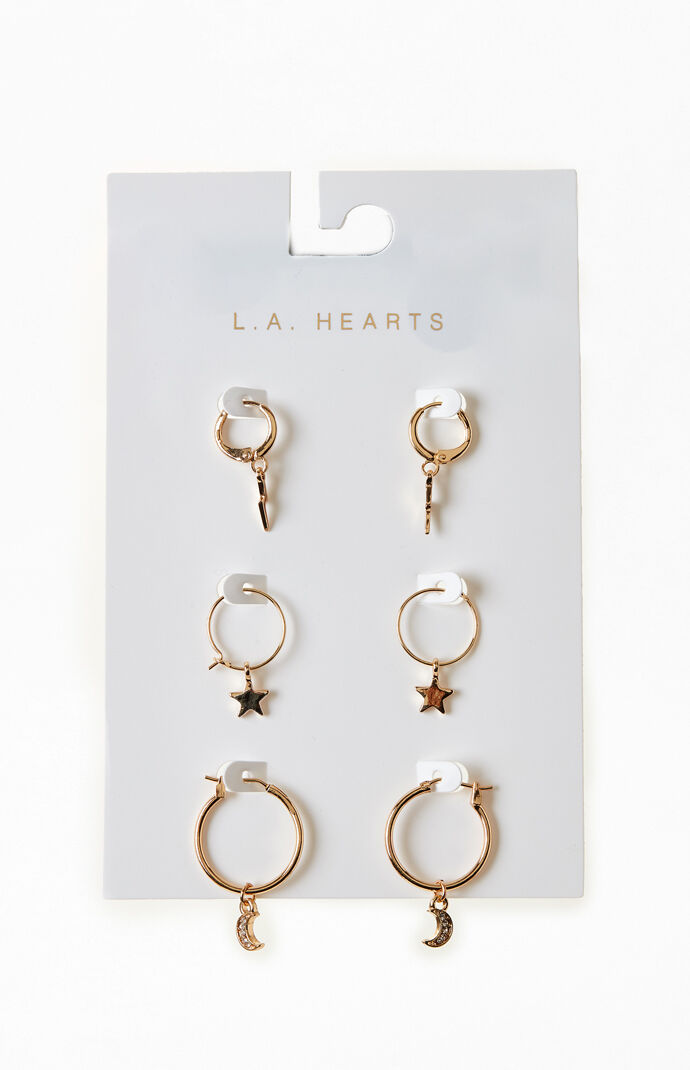 3 Pack Celestial Earrings