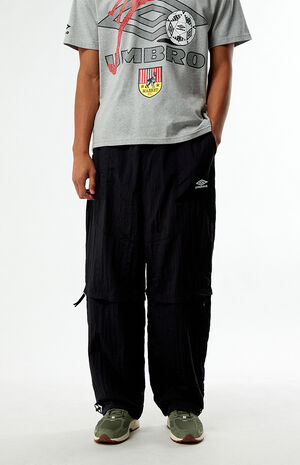 Black Zip Off Loose Fit Pants image number 1