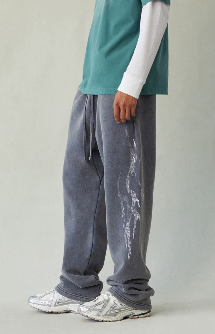 Pacsun Tribal Fleece Baggy Sweatpants