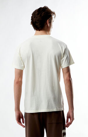 Cream Solid Soft Oversized T-Shirt image number 4