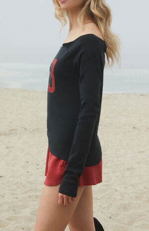 23 Long Sleeve Off-The-Shoulder Top image number 3