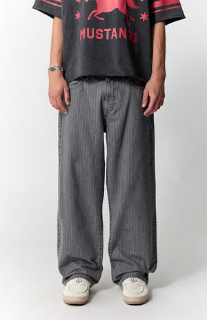 Dylan Baggy Jeans Pinstripe Gray image number 2