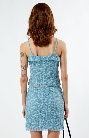 Bubble Lace Ruffle Tank Top image number 4