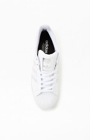 Women's Superstar&nbsp;White & Purple Shoes image number 5