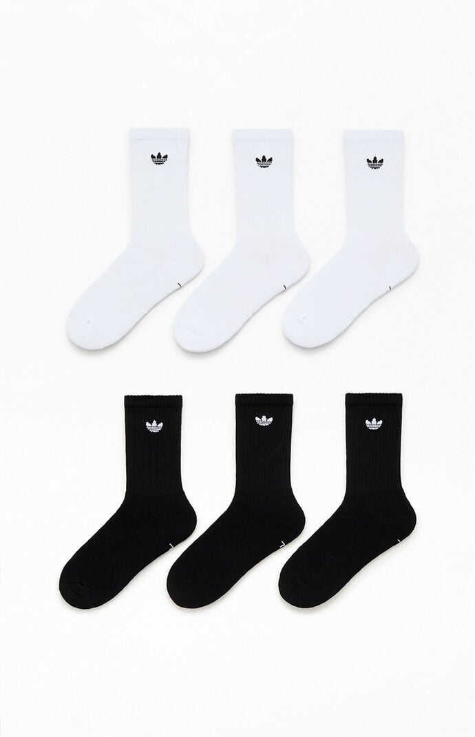 adidas Kids 6 Pack Originals Trefoil Crew Socks