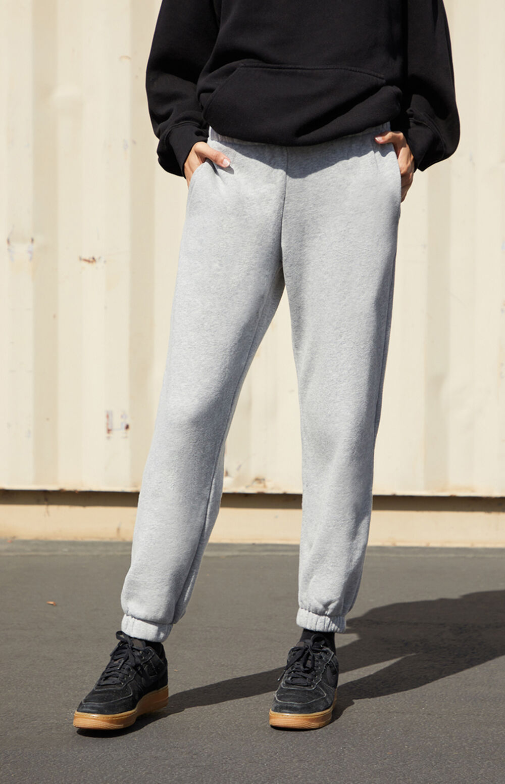 John Galt Light Gray Jogger Pants PacSun PacSun