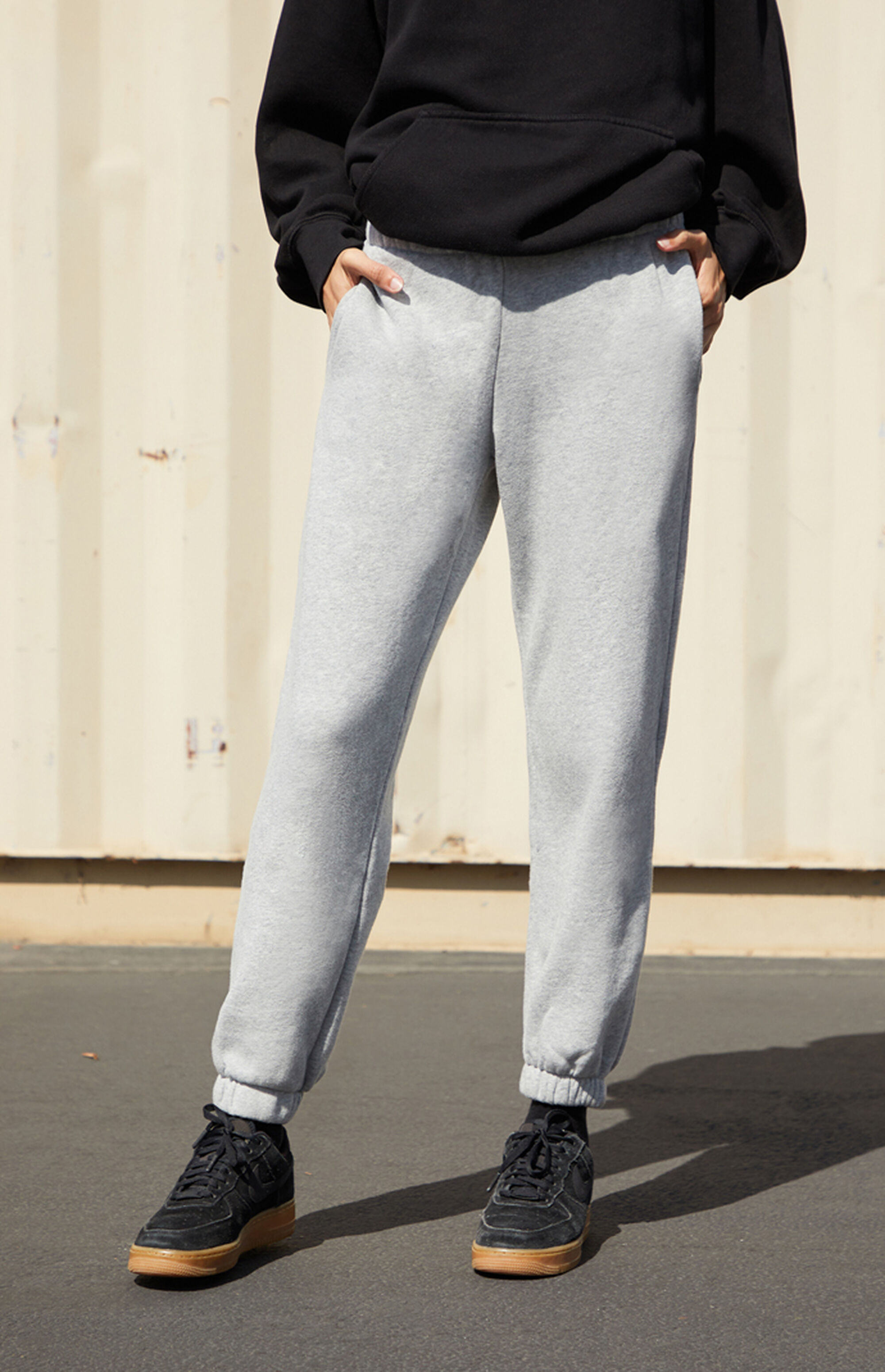 John Galt Light Gray Jogger Pants PacSun PacSun
