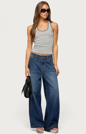 Sindy Studded & Striped Tank Top image number 5