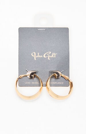 Gold Hoop Earrings image number 1