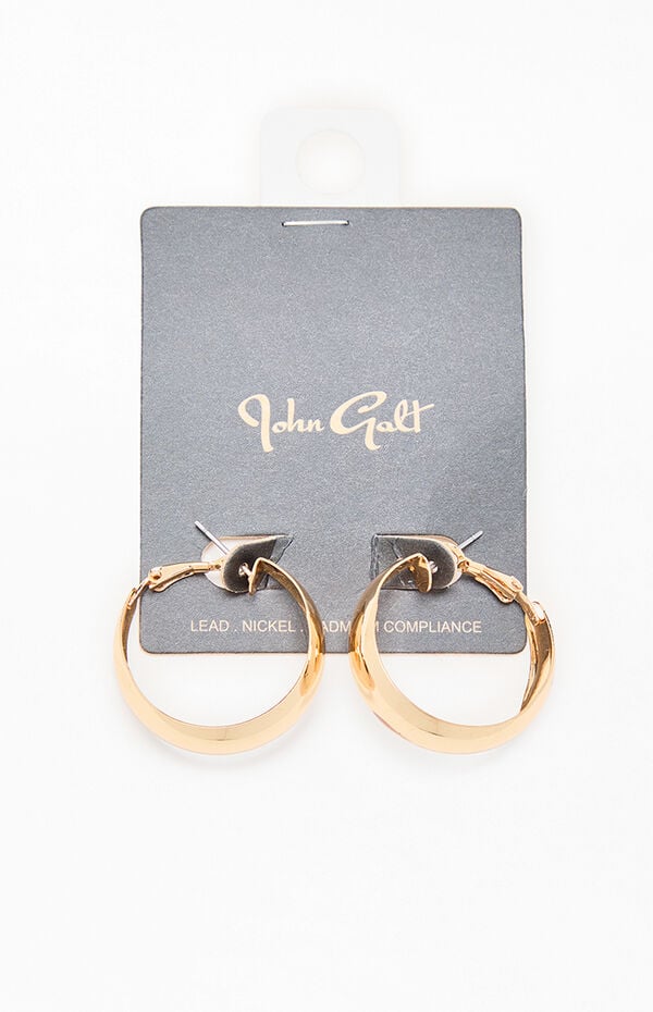 John Galt Gold Hoop Earrings