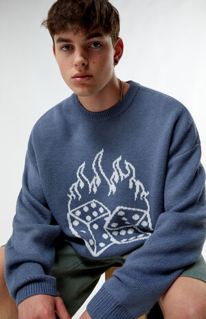 Dice Destroyed Cropped Sweater image number 2