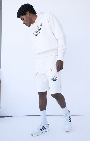 Floral Print Sweat Shorts Floral Print Sweat Shorts image number null
